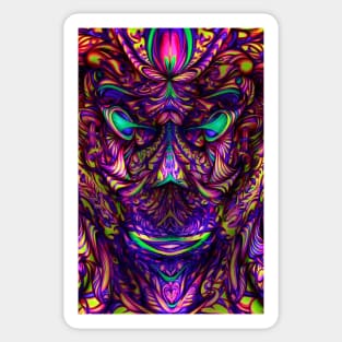 Trippy Face Sticker